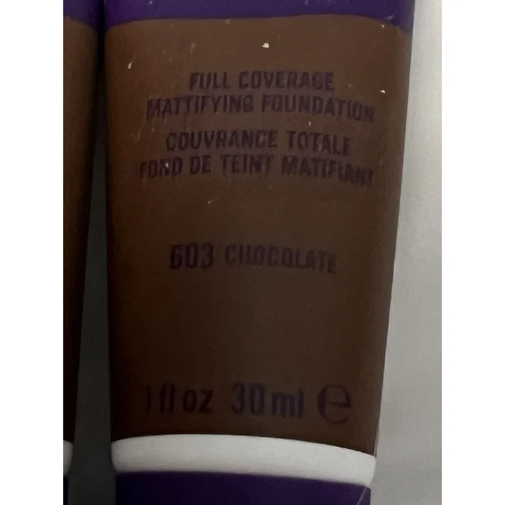 Rimmel London‎ Foundation Stay Matte 603 Chocolate 1 Oz Full Coverage Lot Of 2